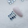 Diamants forme Souffle bleu / Petite feuille ou Mini goutte large