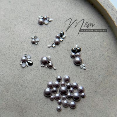 Bijoux Perle  Gris nacré