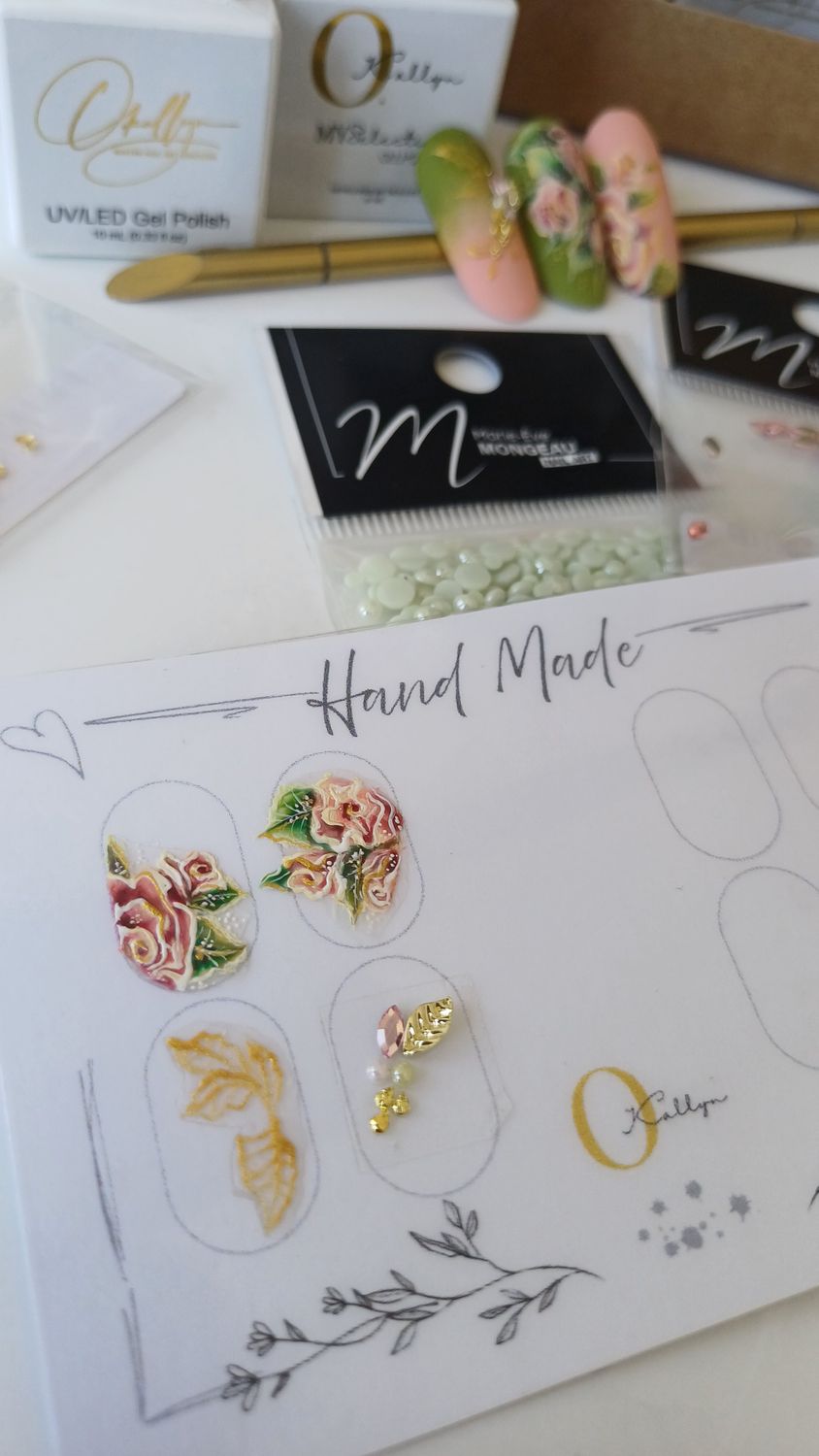 Kit Nailart Jardin de Roses