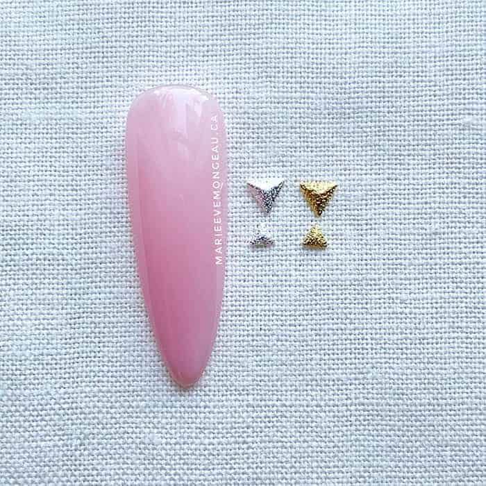 Bijoux Métal Triangle Givré Or / Argent