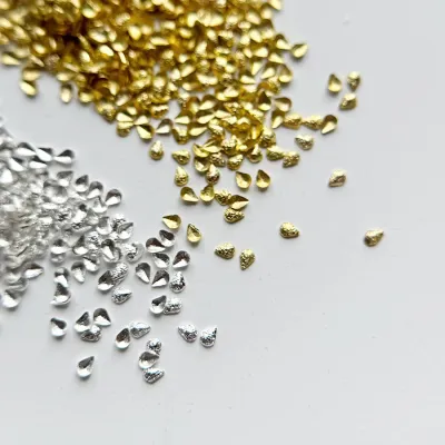 Bijoux Métal Goutte Givré Or / Argent Bijoux Métal Goutte Givré Or / Argent