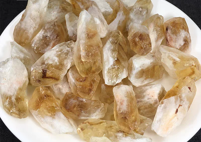Raw citrine crystal