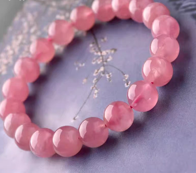 10mm  rose quartz bracelet