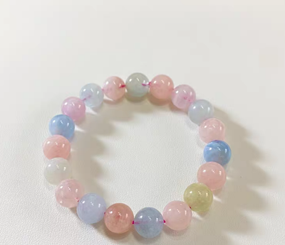 Polished gemstones bracelet