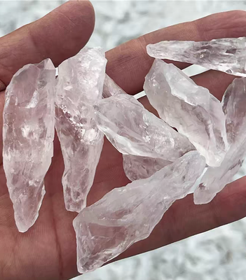 Raw clear quartz crystal point M