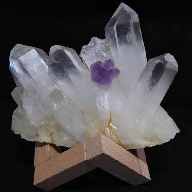 2A clear quartz cluster