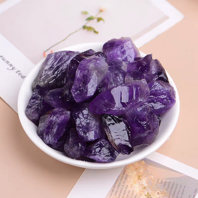 5 pieces raw amethyst AA