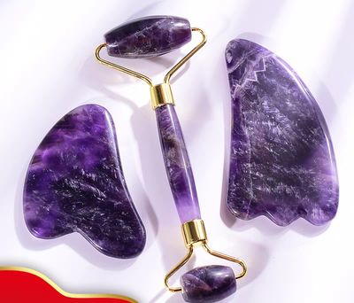 Amethyst Gua sha set