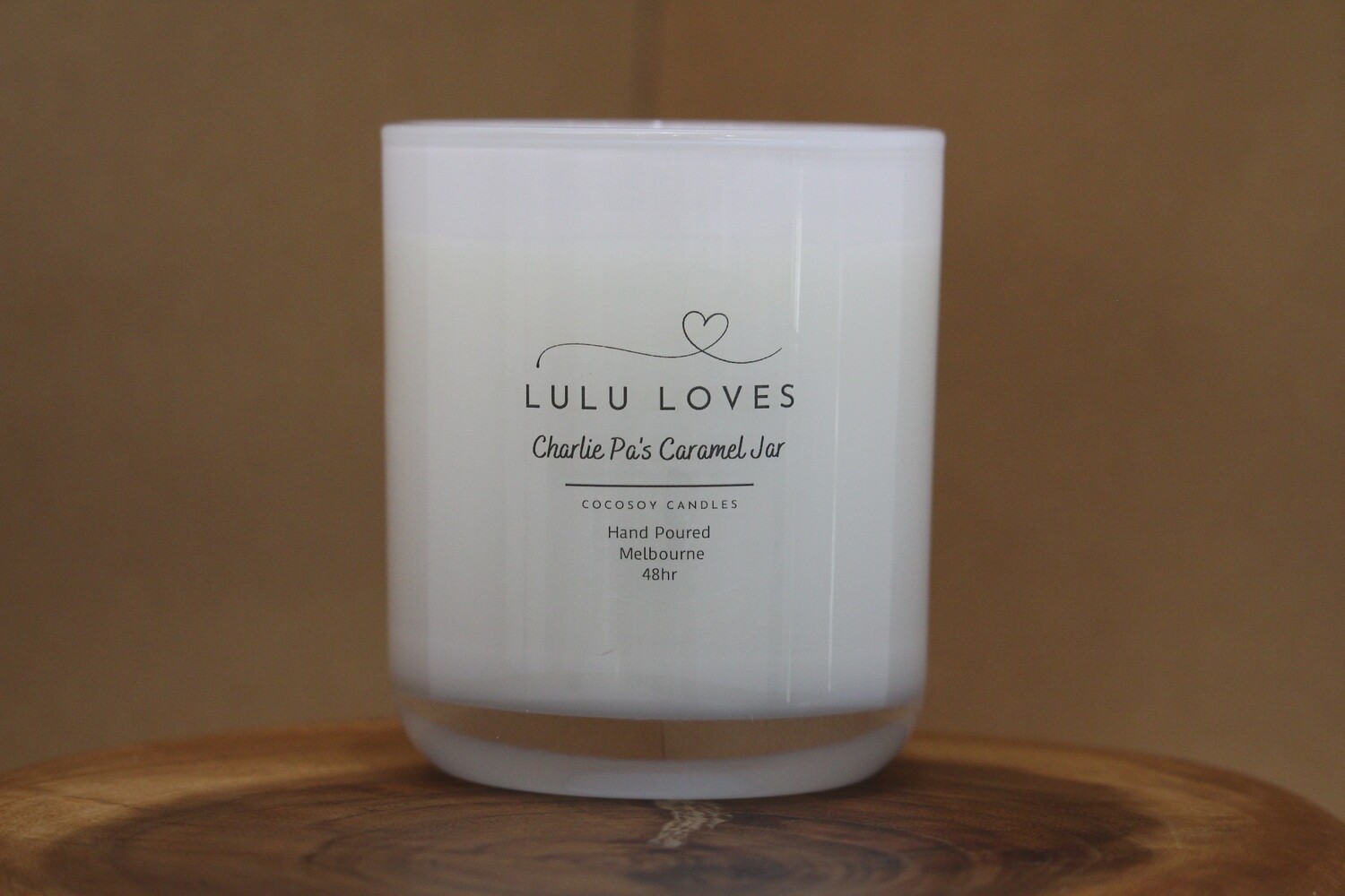 Charlie Pa&#39;s Caramel Jar - Vanilla Caramel Scented Candle