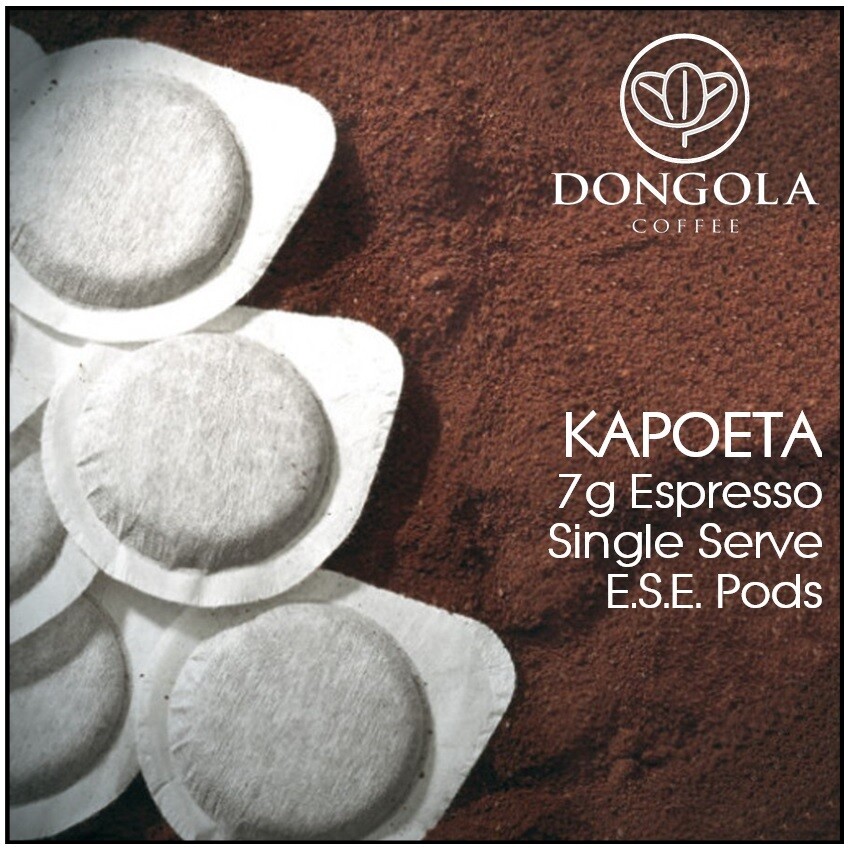 10PK DONGOLA KAPOETA 7g Espresso ESE Single Serve Pods