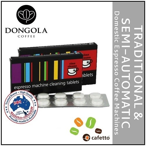 2PK CINO CLEANO Espresso Machine Cleaning Tablets by CAFETTO