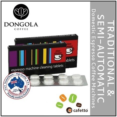 2PK CINO CLEANO Espresso Machine Cleaning Tablets by CAFETTO