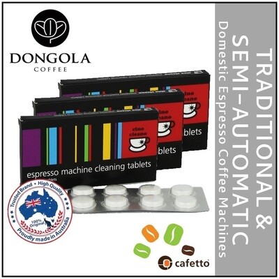 3PK CINO CLEANO Espresso Machine Cleaning Tablets by CAFETTO