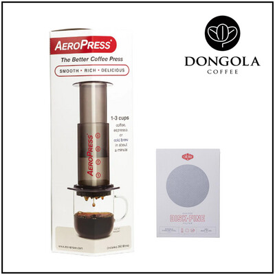 AEROPRESS Espresso Coffee Maker + FINE Stainless Disk Filter