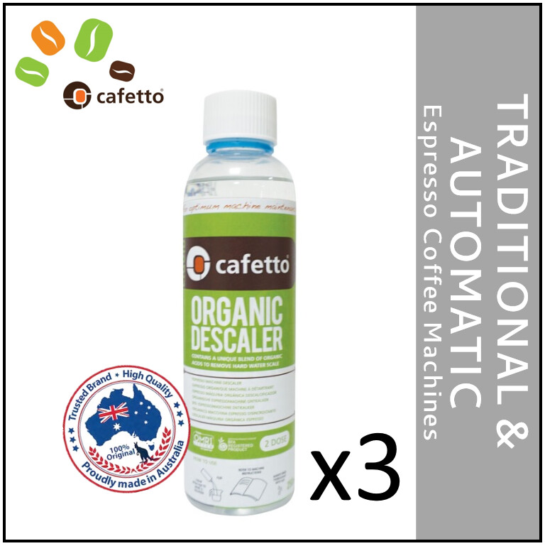 3PK 250mL Liquid Organic Descaler by CAFETTO