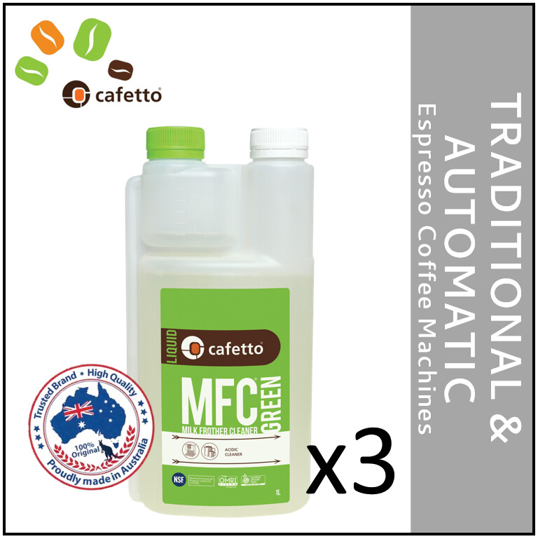 3PK MFC Green Organic Milk Frother Cleaner by CAFETTO