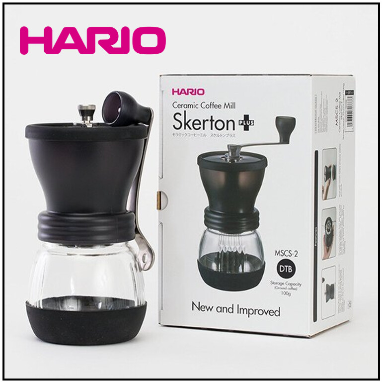 SKERTON PLUS Ceramic Conical Burr Hand Coffee Grinder Mill by HARIO
