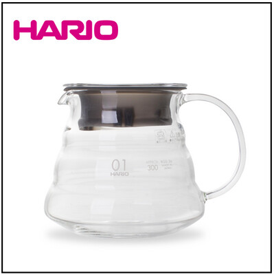 V60-01 Glass Range Server for Pour Over Drip Coffee by HARIO