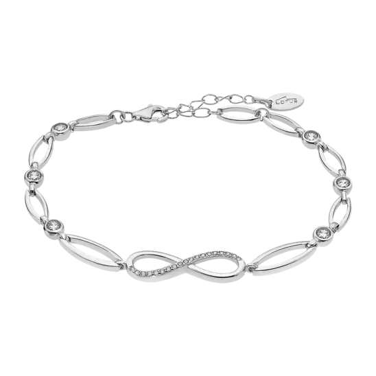 PULSERA INFINITO LOTUS SILVER W3