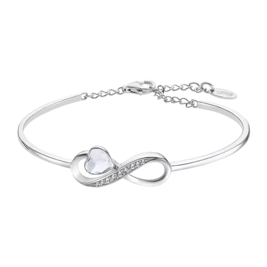 PULSERA INFINITO LOTUS SILVER PURE ESSENTIAL