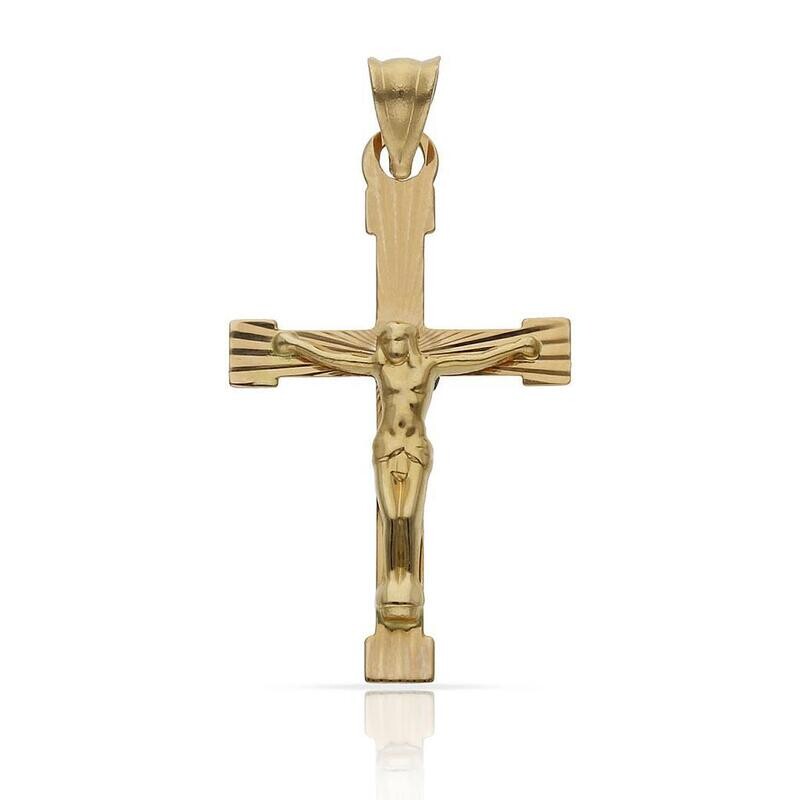 CRUZ ORO 18KL CRISTO - 17x28MM