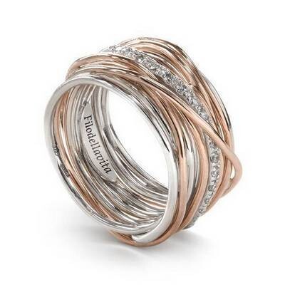 Bague 13 fils argent