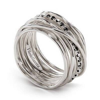 Bague 13 fils argent