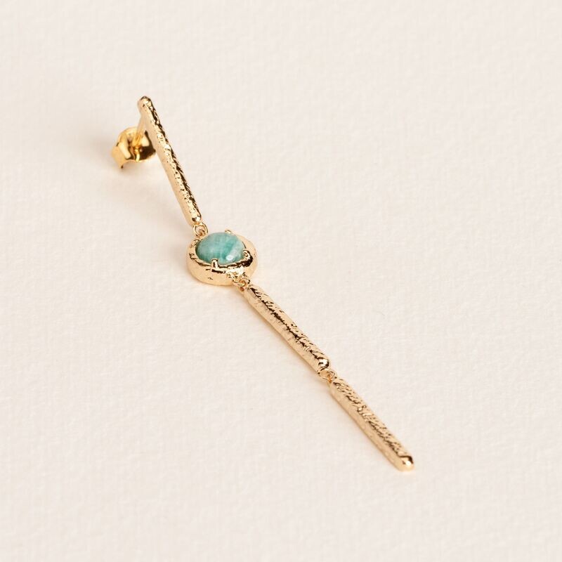 Boucle d&#39;oreille Cloé Amazonite