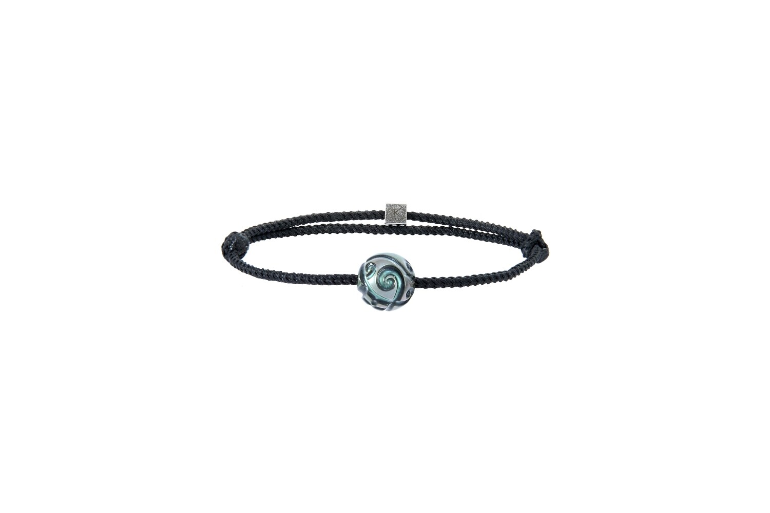 Bracelet cordon synthétique perle gravée