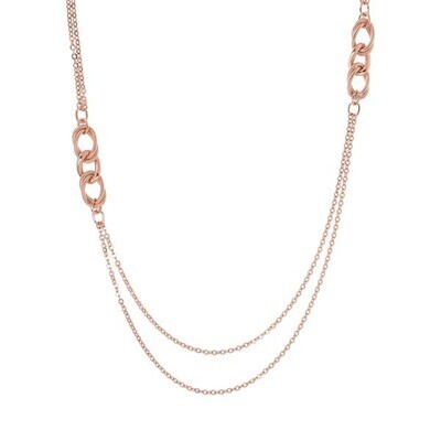 Collier long chaine gourmette