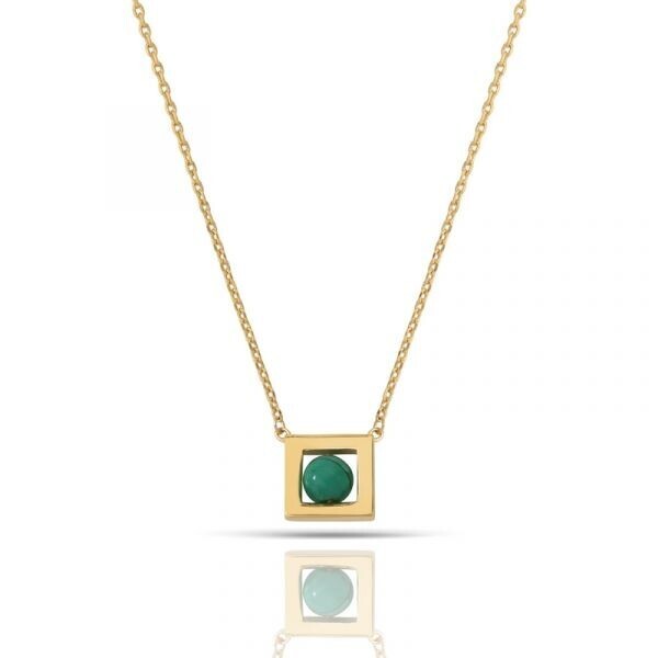 Collier Balancelle malachite