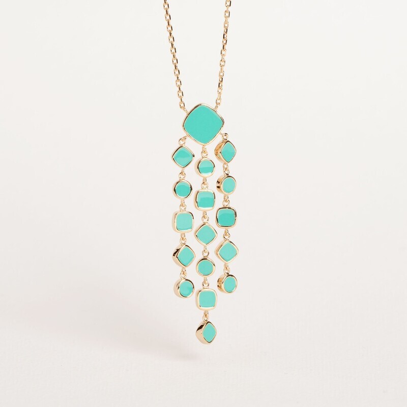 Collier Alba Laque Turquoise