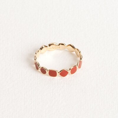 Bague Gioia Laque Rouge
