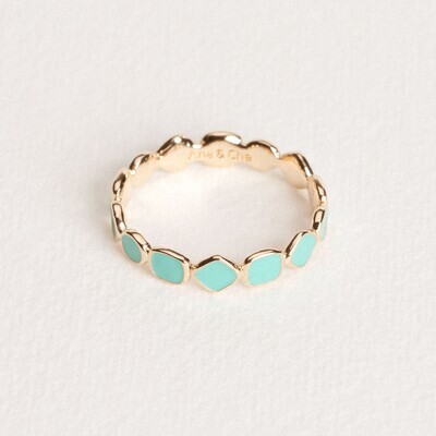 Bague Gioia Laque Turquoise