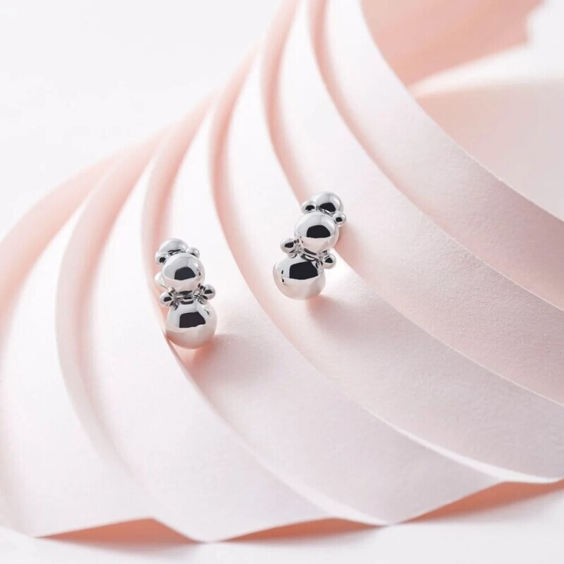 Boucles d'oreilles en argent massif