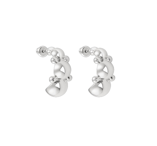 Boucles d&#39;oreilles en argent massif