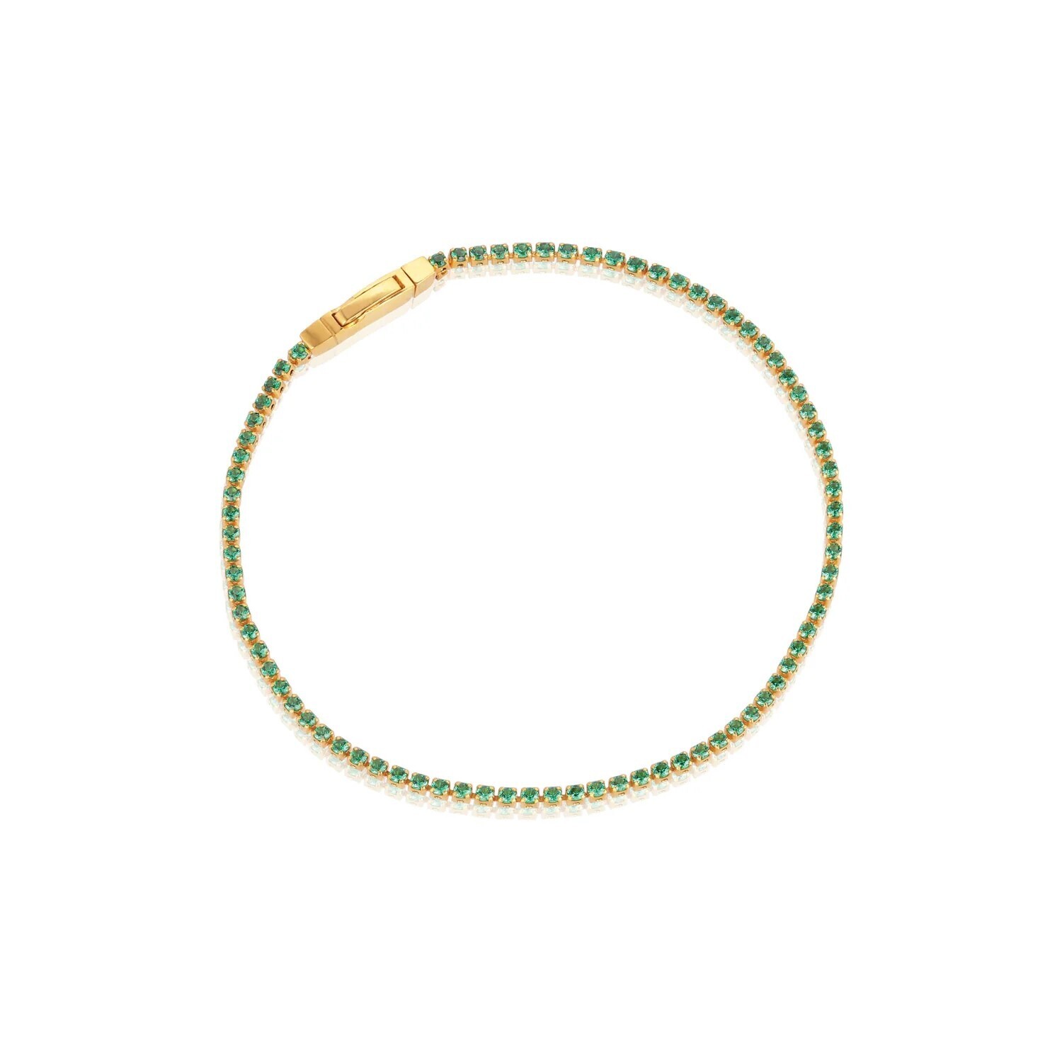 Bracelet Ellera plaqué or 18 carats avec Zircons multicolores