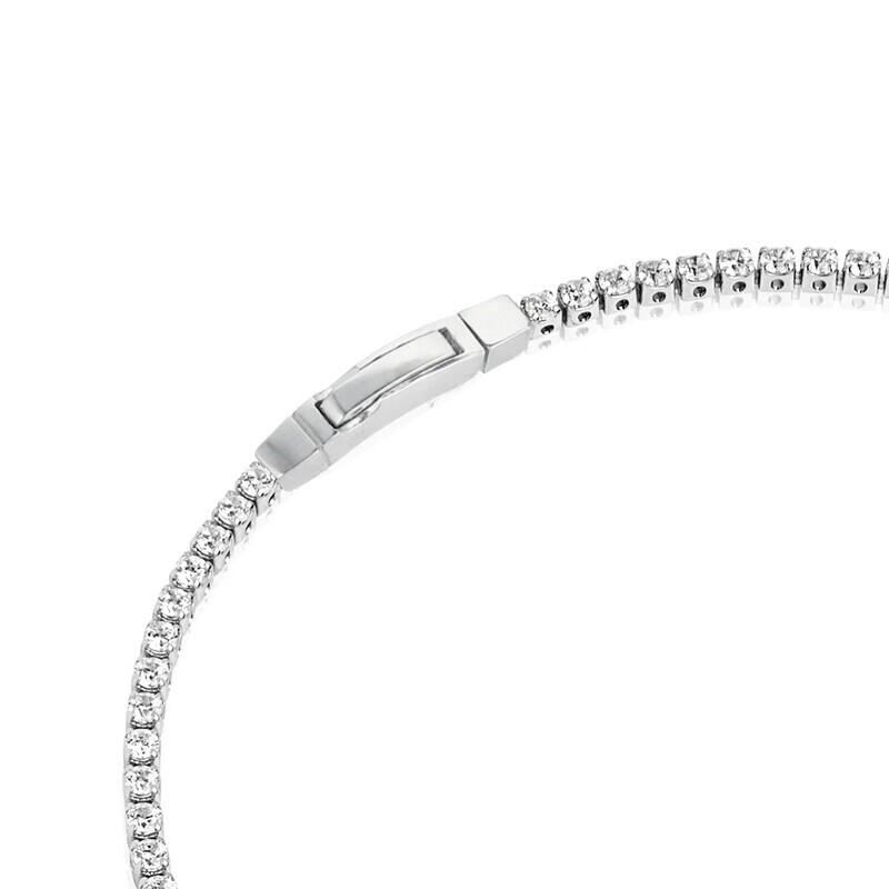 Bracelet Ellera plaqué or 18 carats avec Zircone blanche