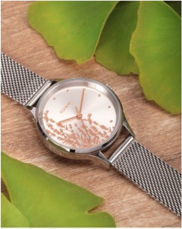 Montre Bichette en acier argent