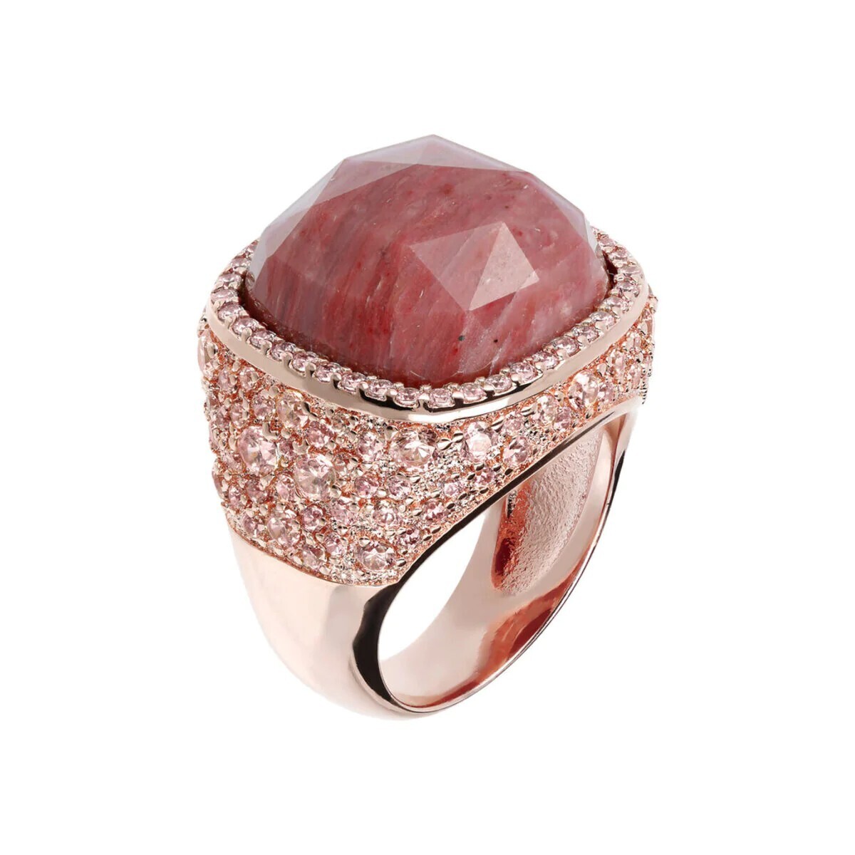 Bague Chevalier avec Pierres Naturelles et Cubic Zirconia