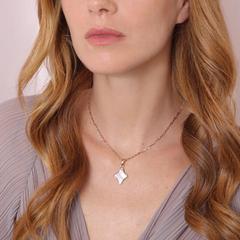 Collier Chaîne Forzatina avec Pendentif Etoile en Pierre Naturelle