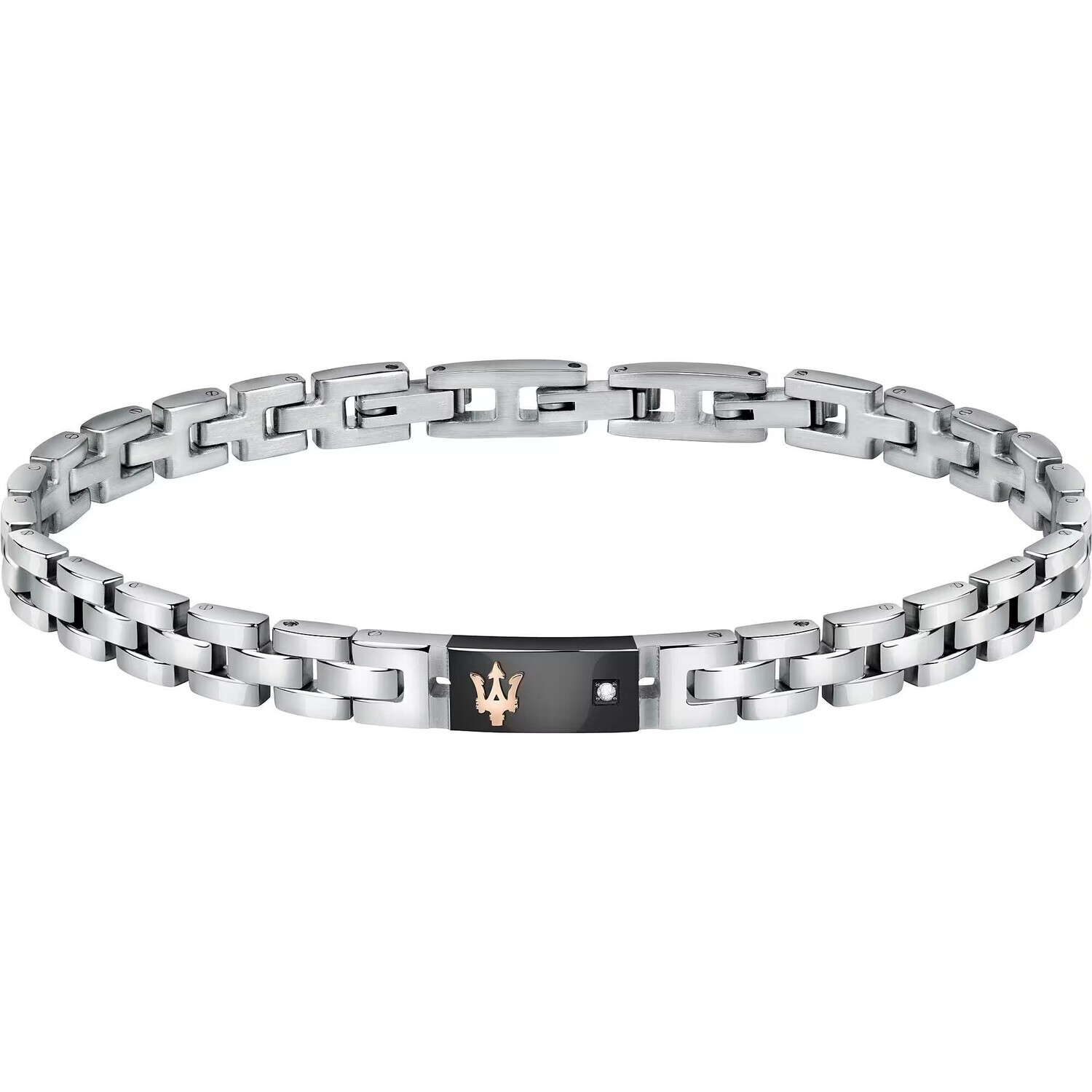 Bracelet Gourmette homme Argent 925 bijou Maserati