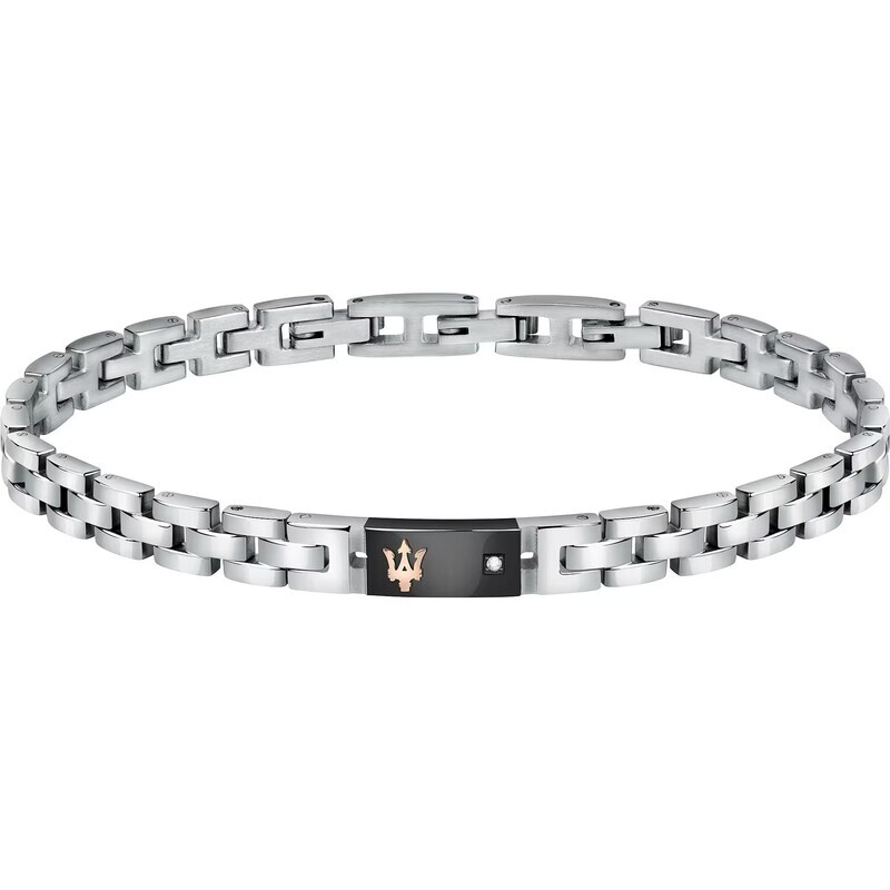 Bracelet Gourmette homme Argent 925 bijou Maserati
