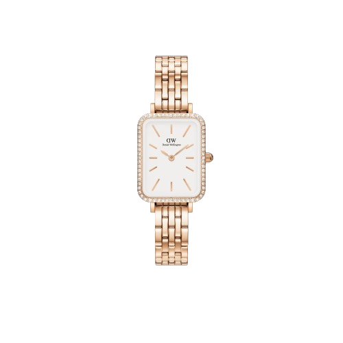 Montre cadre quadro lumine 5 maillons melrose