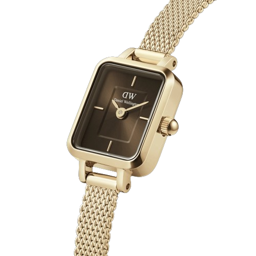 Montre quadro mini evergold or ambre