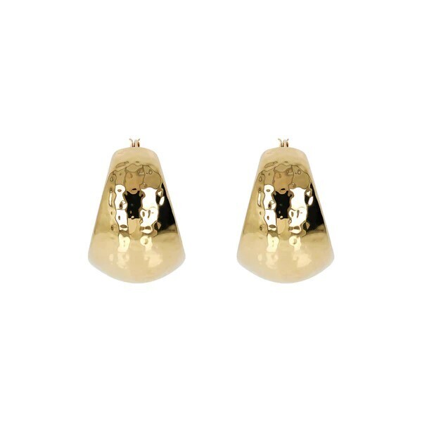 Boucles d&#39;oreilles créoles martelées Design Gradué