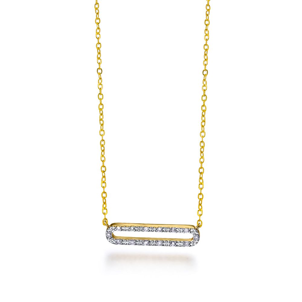 Pendentif Boucle Or &amp; Diamants