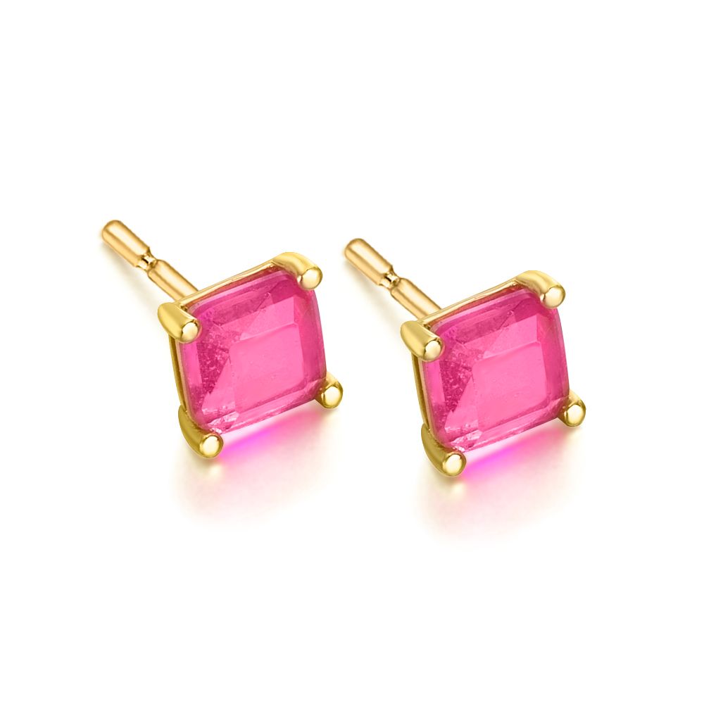 Boucles d&#39;oreilles d&#39;amour rose rose