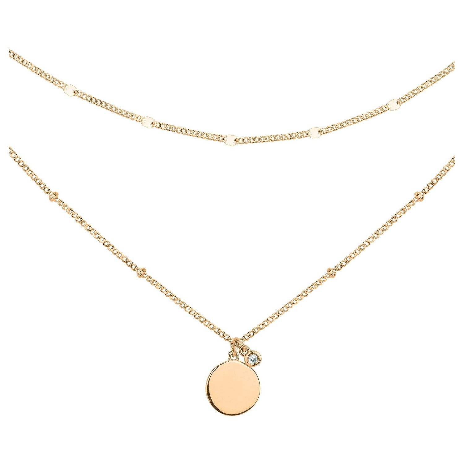 Collier Jamais sans Toi - Médaille Ronde