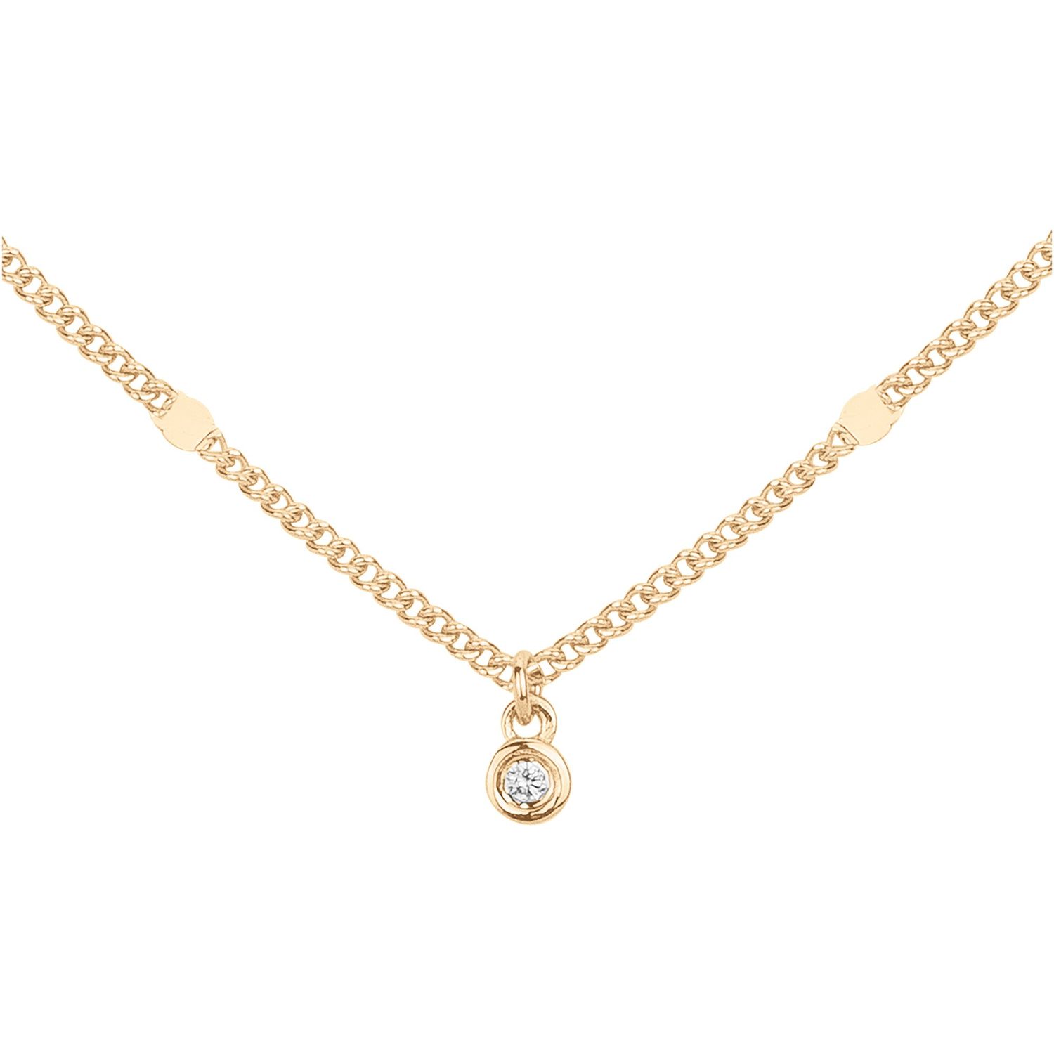 Collier Pure Essentielle - Plaqué Or et Diamant